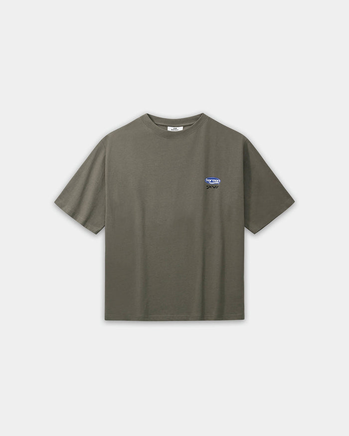 Box Fit T-shirt, Men - Moto - Stone Grey