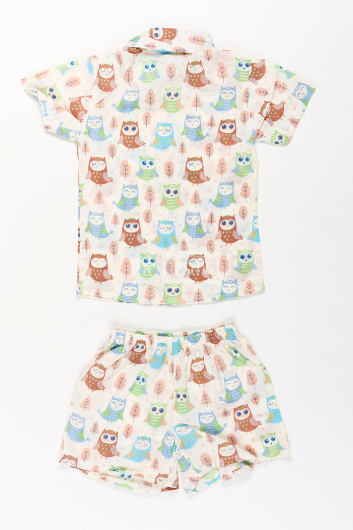 The Nesavu Boys Casual Set Boys Cotton Casual Wears Set in Multicolor Animal Print with Short Sleeve Shirt and Shorts Nesavu Boys Cotton Casual Wears Set Multicolor Animal Print Button-Up Shirt | The Nesavu