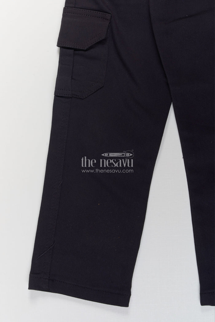 The Nesavu Boys Casual Set Boys Cotton Kurta Set for Ethnic Day and Festive Celebrations Nesavu Nesavu boys ethnic cotton kurta set thread embroidery festive school wear