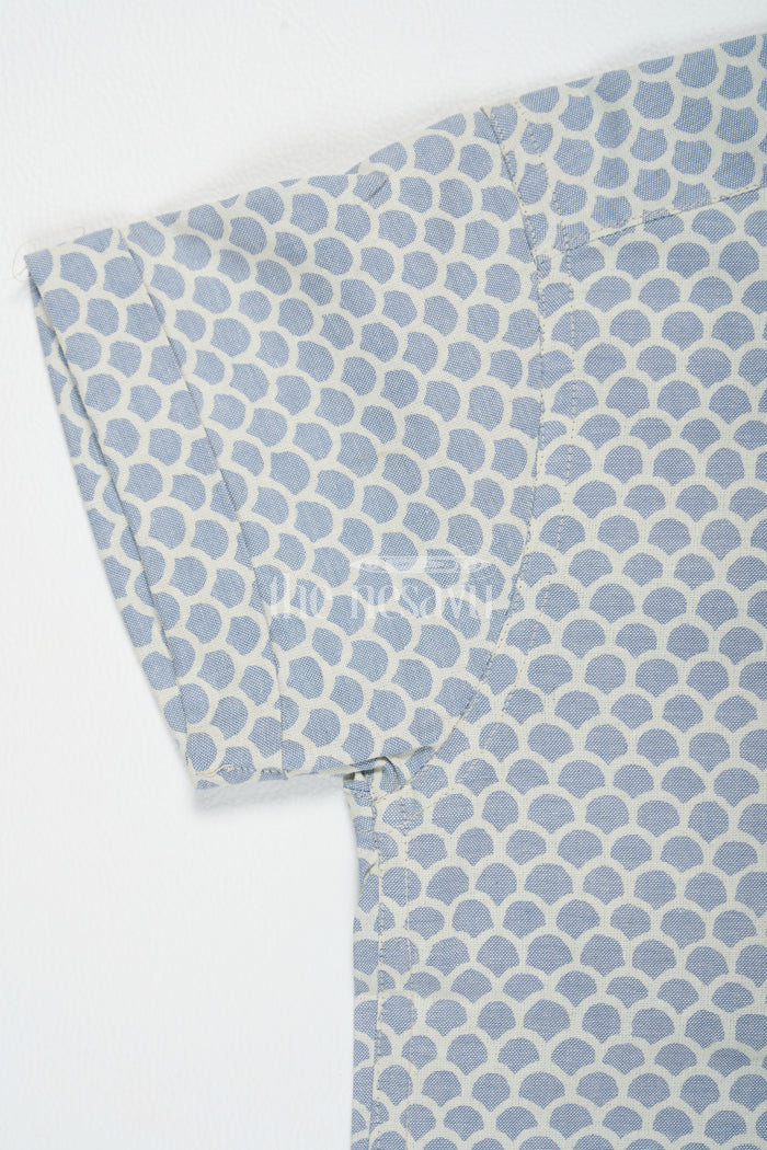 The Nesavu Boys Cotton Shirt Boys Cotton Shirt in Gray Warli Print with Half Sleeves Latest Shirt Nesavu Boys Gray Warli Cotton Shirt Half Sleeves Nesavu Latest Trendy Shirt Casual Wear