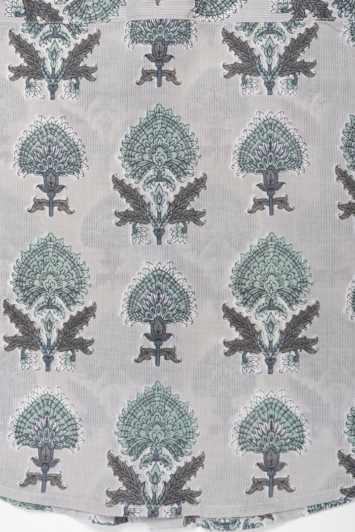 The Nesavu Boys Cotton Shirt Boys' Enchanted Forest Print Cotton Shirt Nesavu Enchanted Forest Boys' Print Shirt | Magical Cotton Tree Pattern | The Nesavu