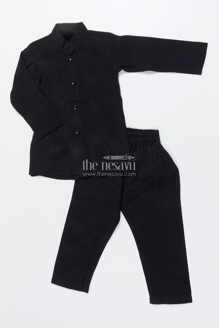 The Nesavu Boys Jacket Sets Boys Ethnic Jacket Set with Embroidered Bird Motif for Weddings and Receptions Nesavu Nesavu boys embroidered jacket set bird motif festive ethnic wear weddings family events