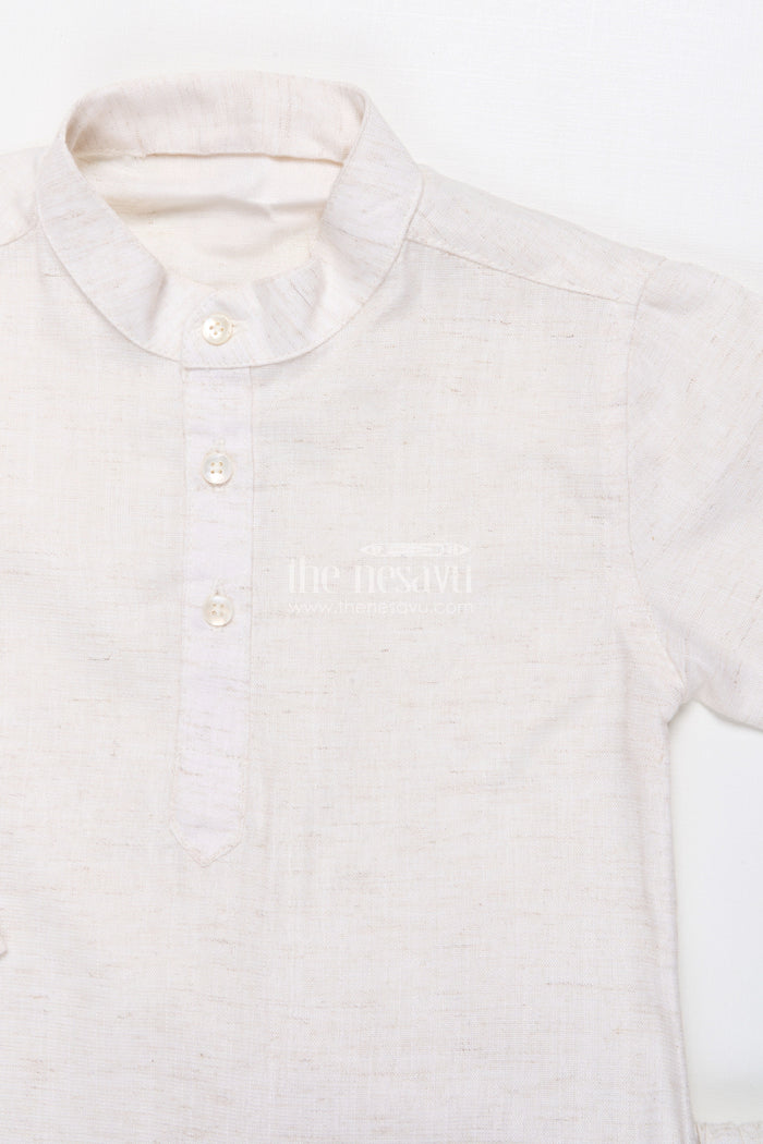 The Nesavu Boys Jacket Sets Boys Kurta Set with Jacket for Weddings and Festive Celebrations Nesavu Nesavu boys silk kurta set sleeveless embroidered jacket perfect weddings ethnic events