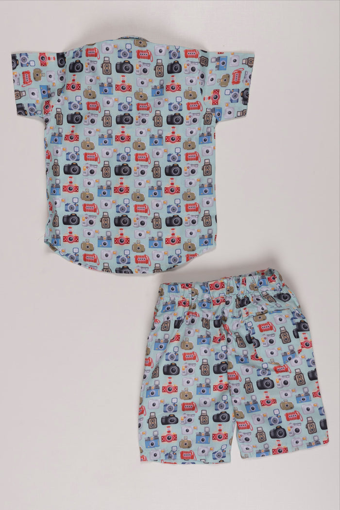The Nesavu Boys Casual Set Boys Playful Robots Printed Co-ord Set: Comfortable and Stylish Casual Wear Nesavu Boys Playful Robots Printed Co-ord Set | Comfortable and Casual Wear | The Nesavu