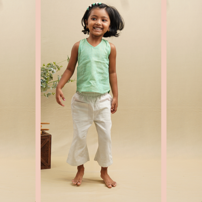 Breeze Belle Cotton Pants' - Girls' Cotton Pants with a Flare (1-6 Years)