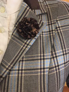 Brown, Cream & Pale Blue Check STUNNING "NEW" Show Hunter Jacket Adults (582, 583, 584)