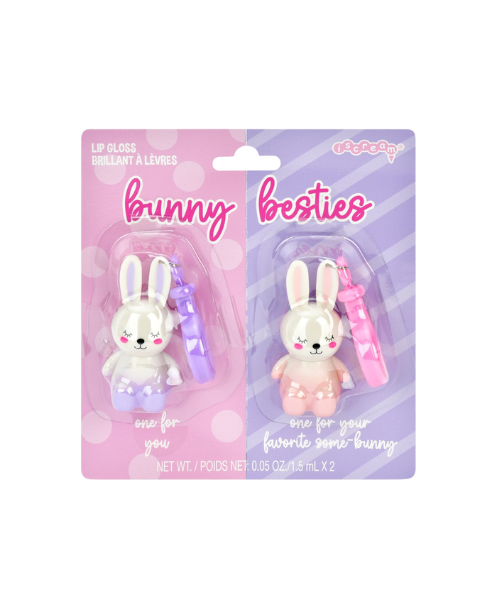 Bunny Besties Lip Gloss Key Chain Accessories iScream Multi