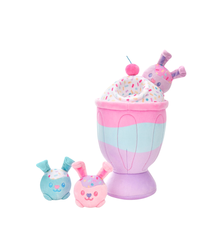 Bunny Sundae Plush Distressed/seasonal gifts iScream Multi