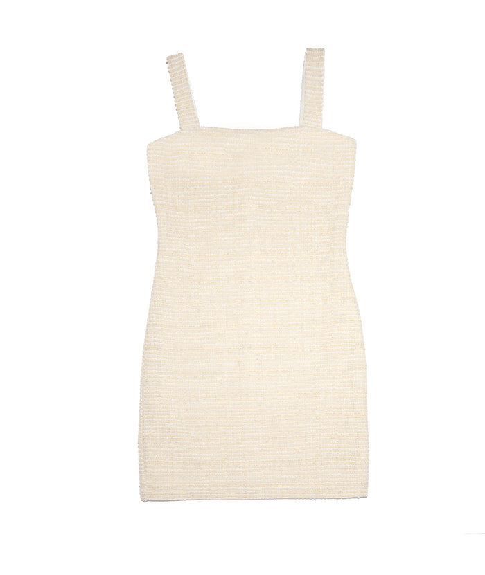 By Debra Girls Cara Ivory/Gold Straight Strap Dress Girls Special Dresses By Debra Gold Y/XS (6X)