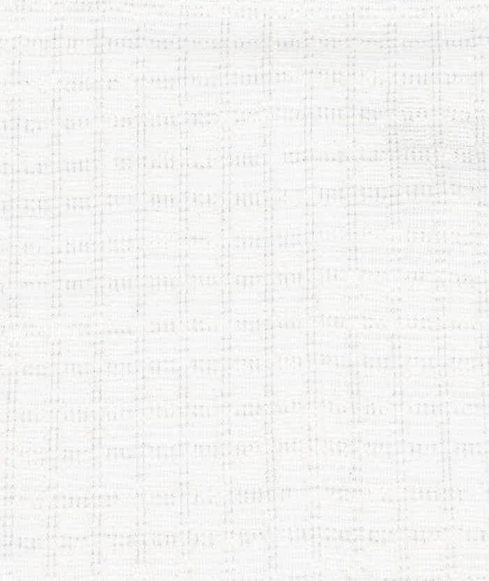 By Debra Girls Cara White/Silver Boucle Straight Strap Dress Girls Special Dresses By Debra