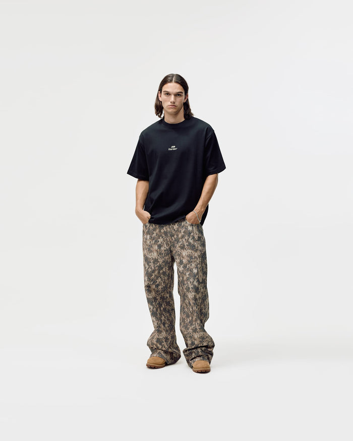 Camo Logo Box Fit, Men - Black