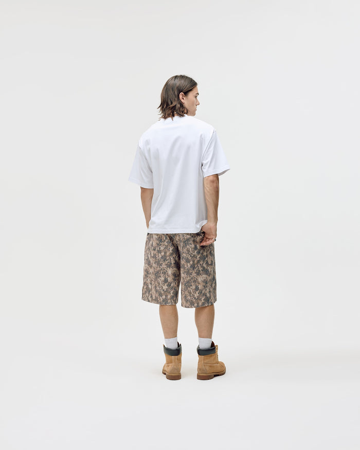Camo Logo Box Fit, Men - White