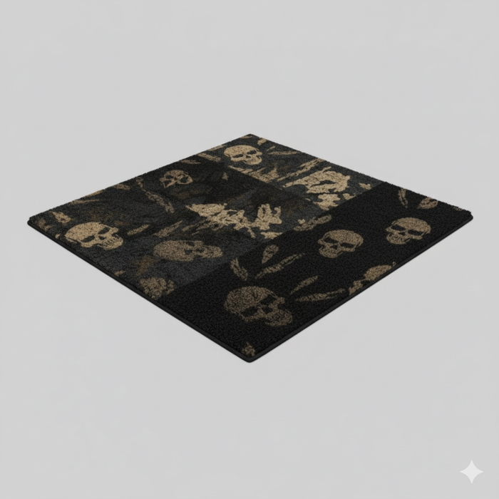 Camo Skull Area Rug