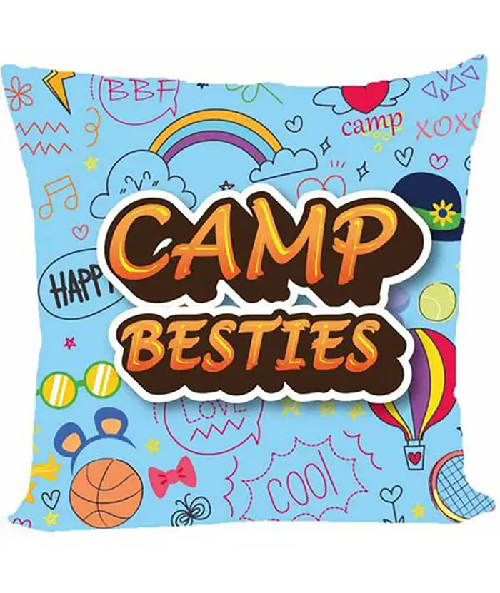 Camp Besties Autograph Pillow Distressed/seasonal accessories Frankie's Exclusives Multi