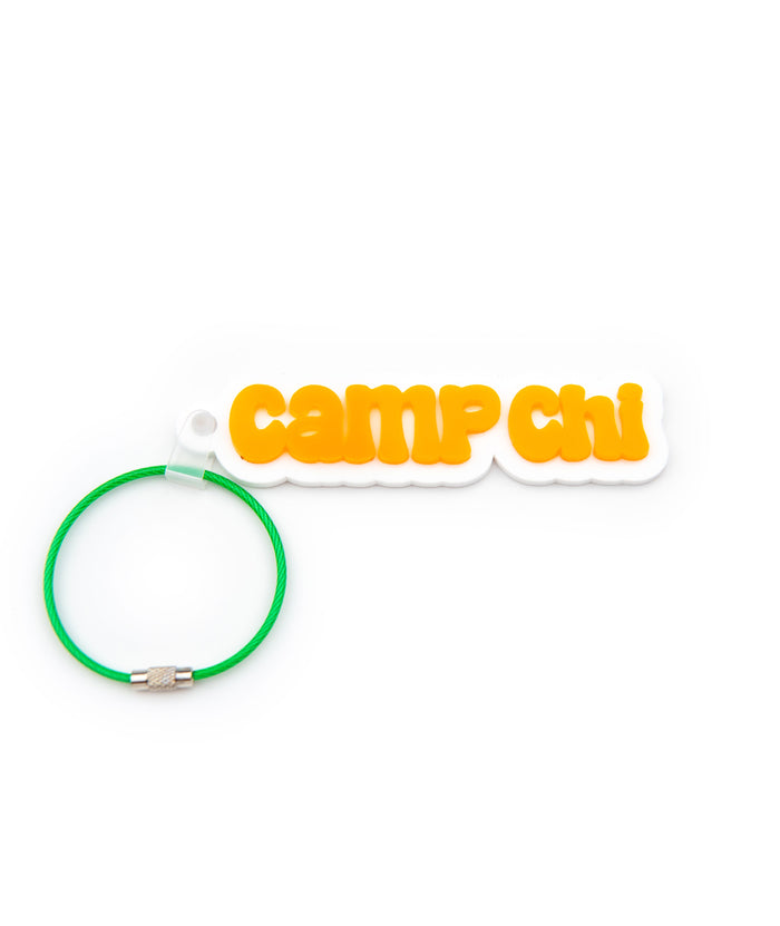 Camp Name Acrylic Key Chains Distressed/seasonal accessories A Wink and a Nod Multi Camp Chi