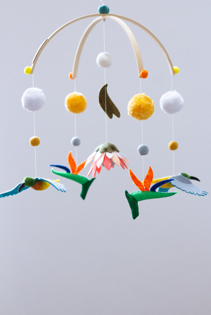 Cape Blossoms & Birds Mobile