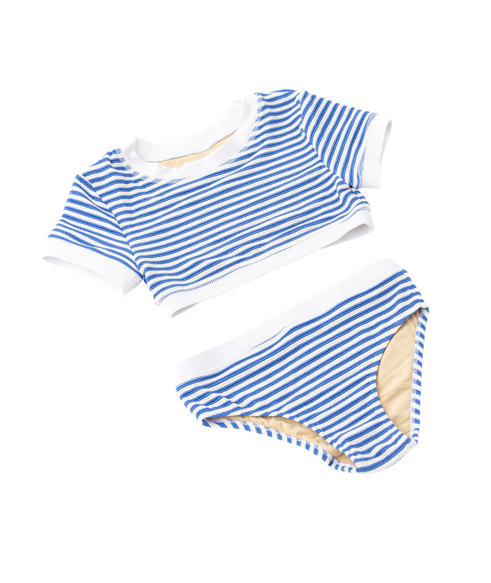 Carys Ribbed Crop 2 Piece Cobalt Striped Distressed/seasonal accessories Shade Critters