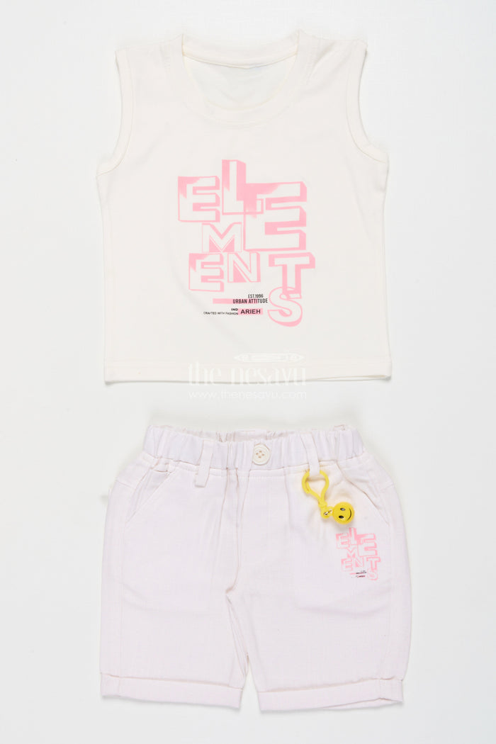 The Nesavu Boys Casual Set Casual Shirt and Shorts Set for Boys Everyday Summer Wear Nesavu Nesavu Boys Cotton Casual Shirt Shorts Digital Wave Print Everyday Comfort