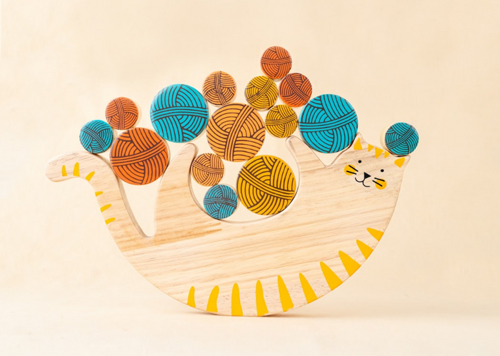 Cat Balancing Toy - Montessori (6 Months+)