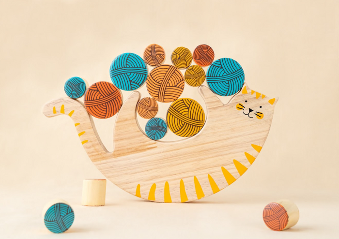 Cat Balancing Toy - Montessori (6 Months+)