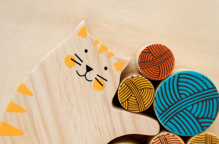 Cat Balancing Toy - Montessori (6 Months+)