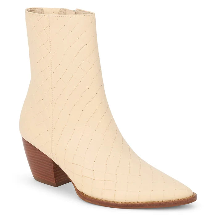 Caty Ankle Boot- Cream Weave