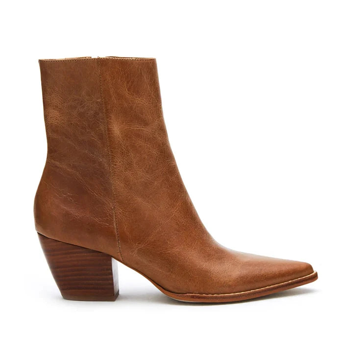 Caty Ankle Boot- Vintage Tan