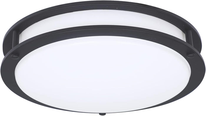 Ceiling Light , 10" , Flushmount , Matte Black
