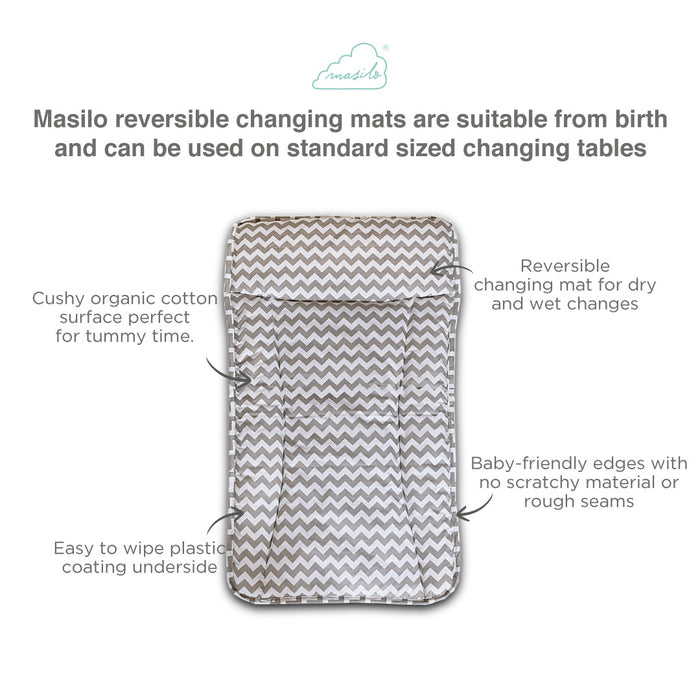 Changing Mat - Chevron (Grey) (All Ages)