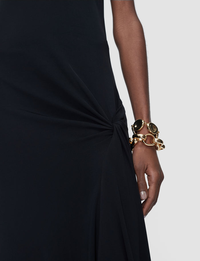 Black Cheikh Fluid Jersey Dress - Joseph