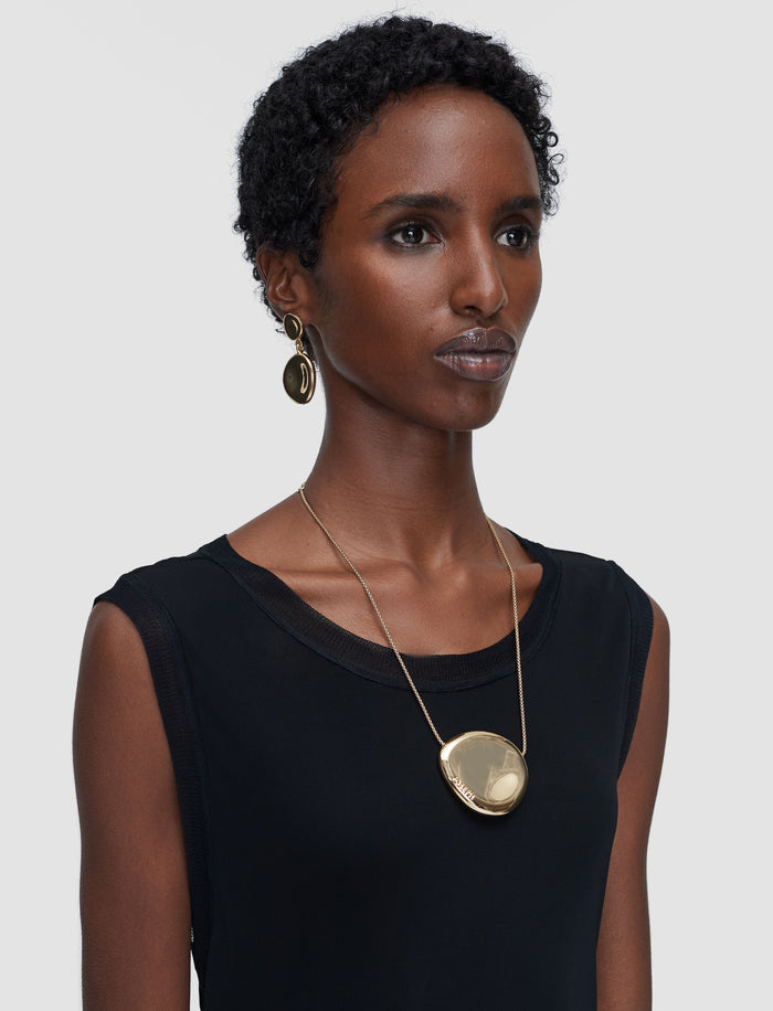 Black Cheikh Fluid Jersey Dress - Joseph