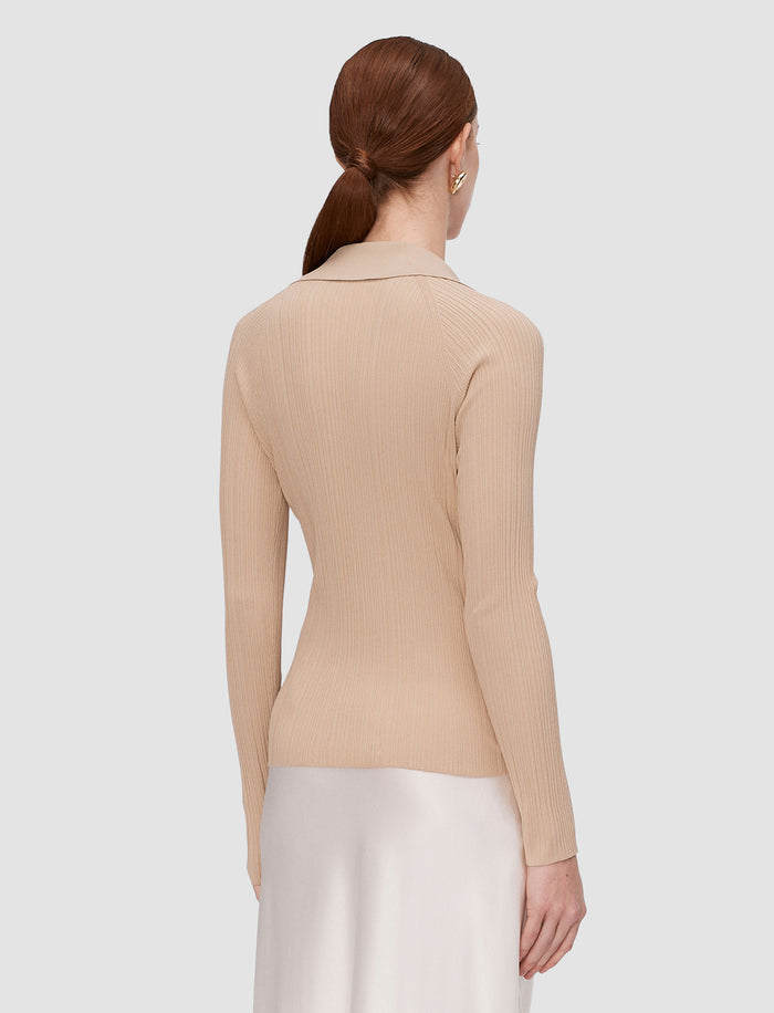 Chelia Plissé Knit Top