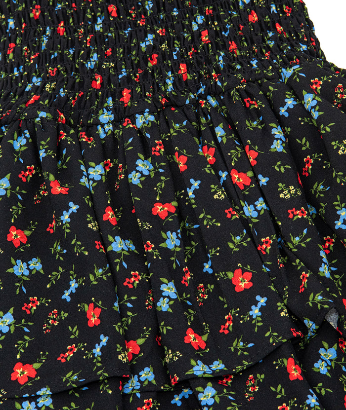 Cheryl Creations Girls Black Floral Ettie Dress Distressed/seasonal girls Cheryl Creations
