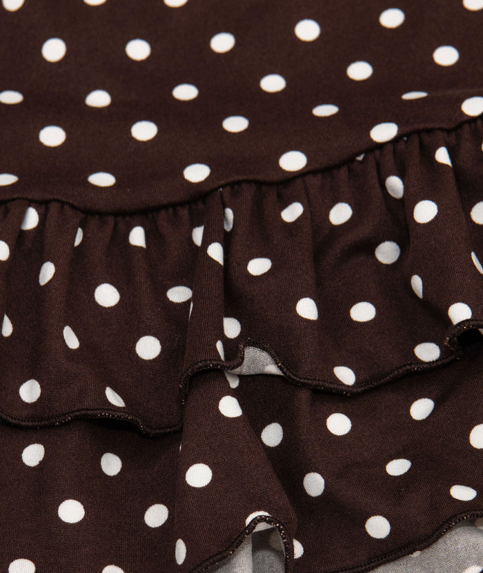 Cheryl Creations Girls Macey Polka Dot Ruffle Skirt Girls Casual Bottoms Cheryl Creations