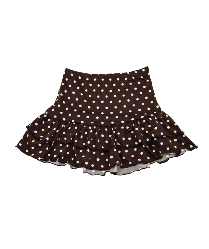 Cheryl Creations Girls Macey Polka Dot Ruffle Skirt Girls Casual Bottoms Cheryl Creations