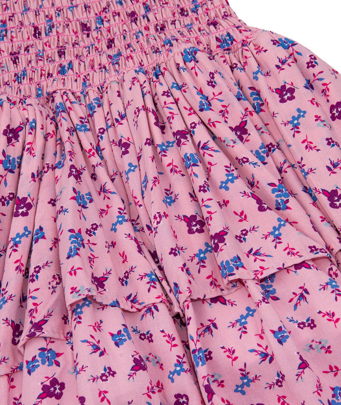 Cheryl Creations Girls Pink Floral Ettie Dress Distressed/seasonal girls Cheryl Creations
