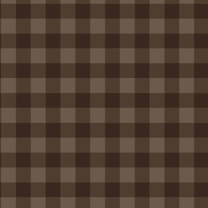 Chestnut Gingham Ribbed Zip Pajamas