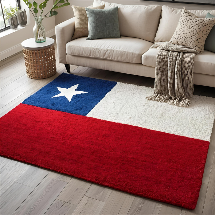 Chile Flag Area Rug