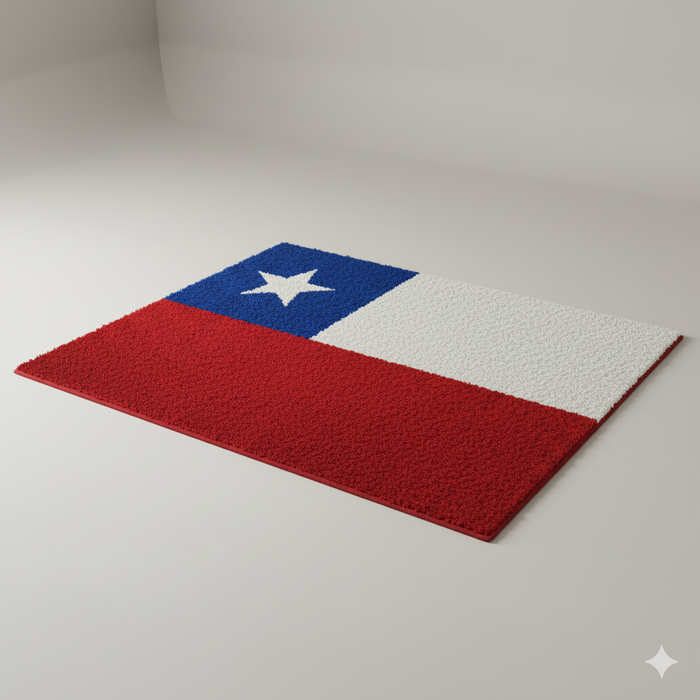 Chile Flag Area Rug