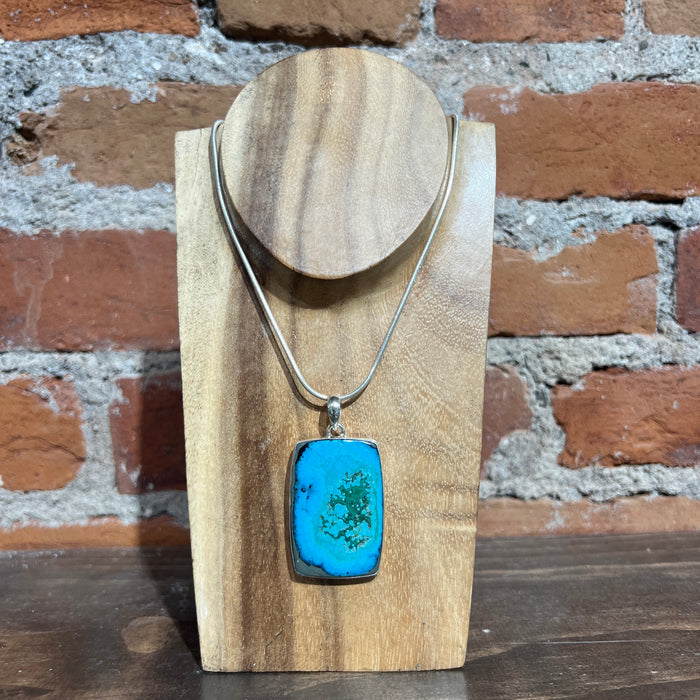 Chrysocolla + Malachite Pendant