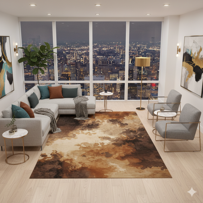 Cigar Lounge Area Rug