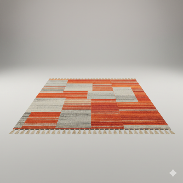 City Blocks Abstract Area Rug