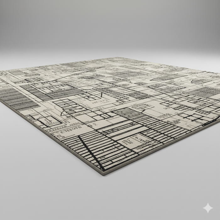 City Blueprint Area Rug