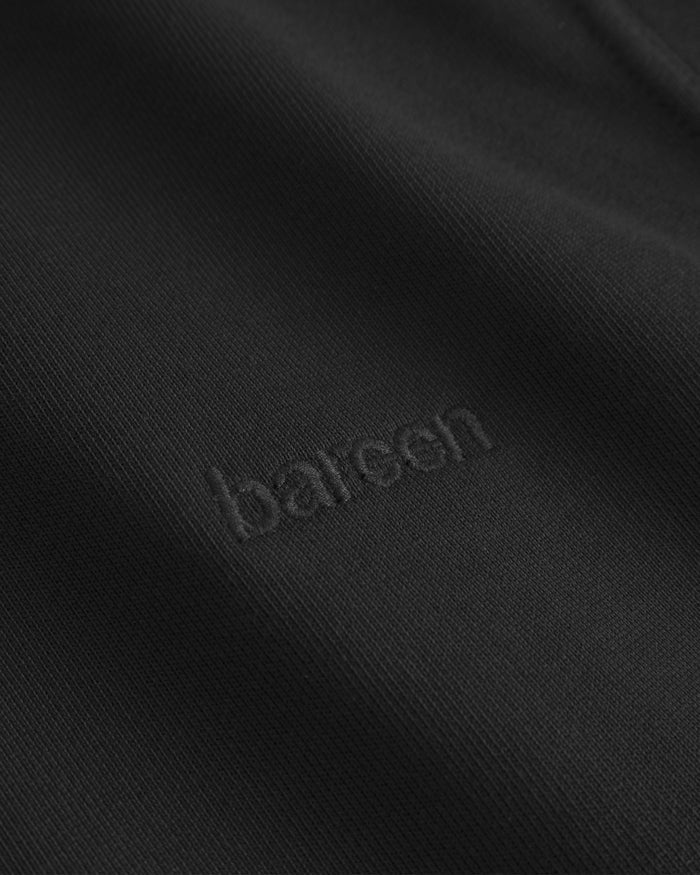 Classic Crewneck, Men - Embroidered Logo - Black