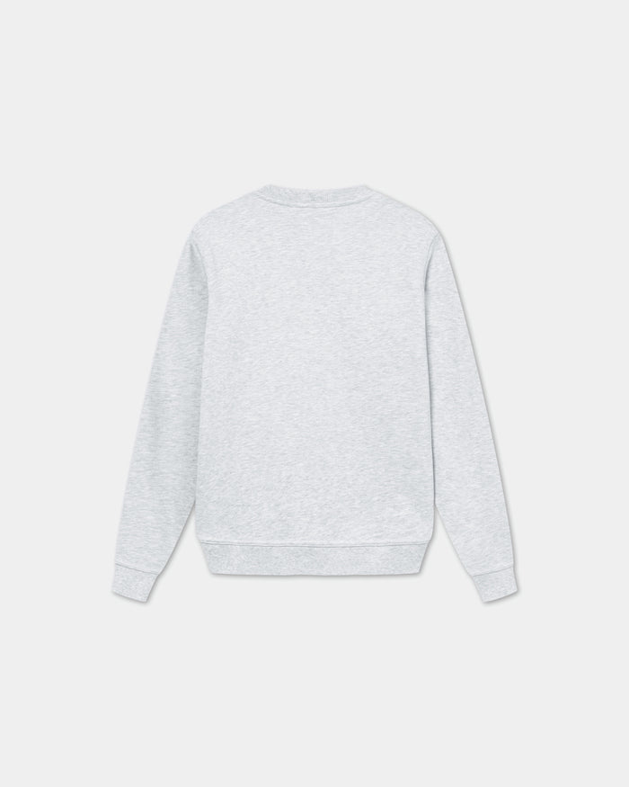 Classic Crewneck, Men - Embroidered Logo - Cloudy Grey