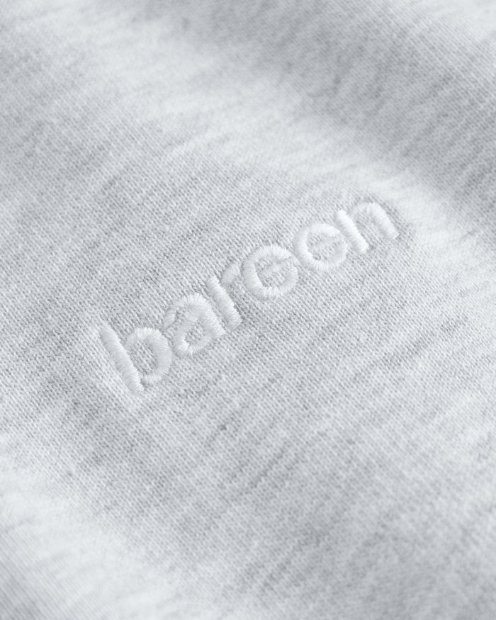 Classic Crewneck, Men - Embroidered Logo - Cloudy Grey