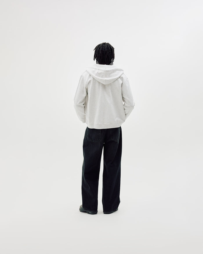 Classic Logo Zip Hoodie, Men - Cloudy Grey
