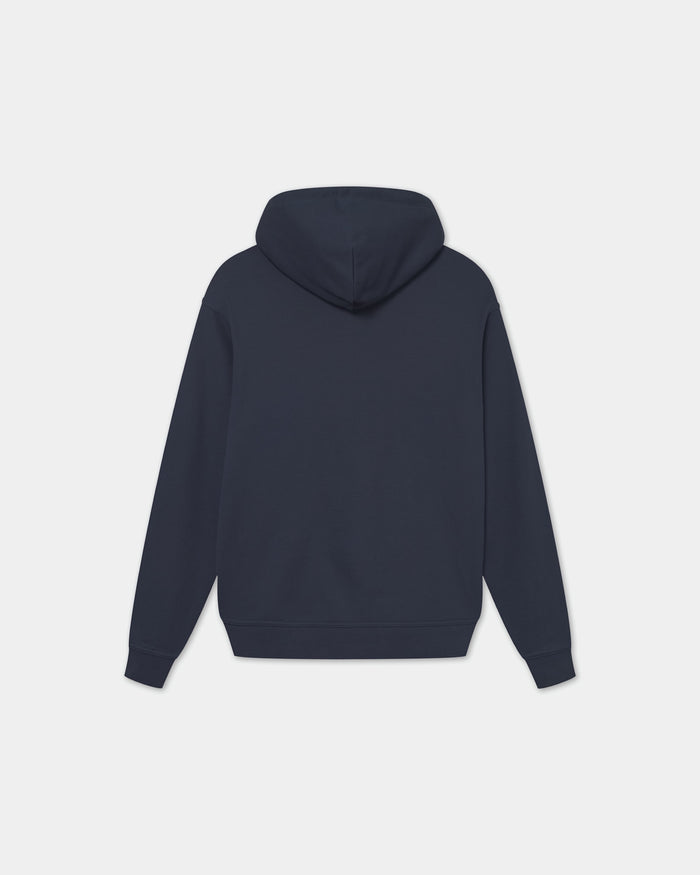 Classic Logo Zip Hoodie, Men - Navy Blue