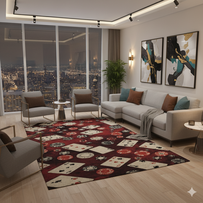 Classic Poker Area Rug
