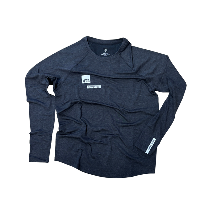 classic thermo longsleeve, charcoal.